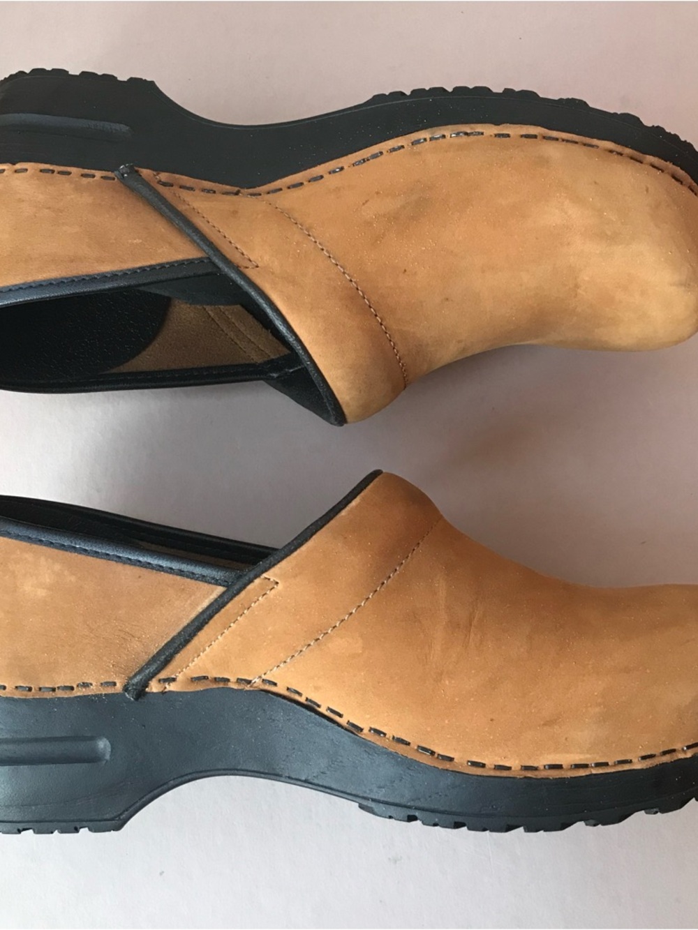 Sanita Shoe S-10 EU 41 the original Danish clog Tan Leather - Picture 5 of 7